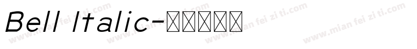 Bell Italic字体转换
